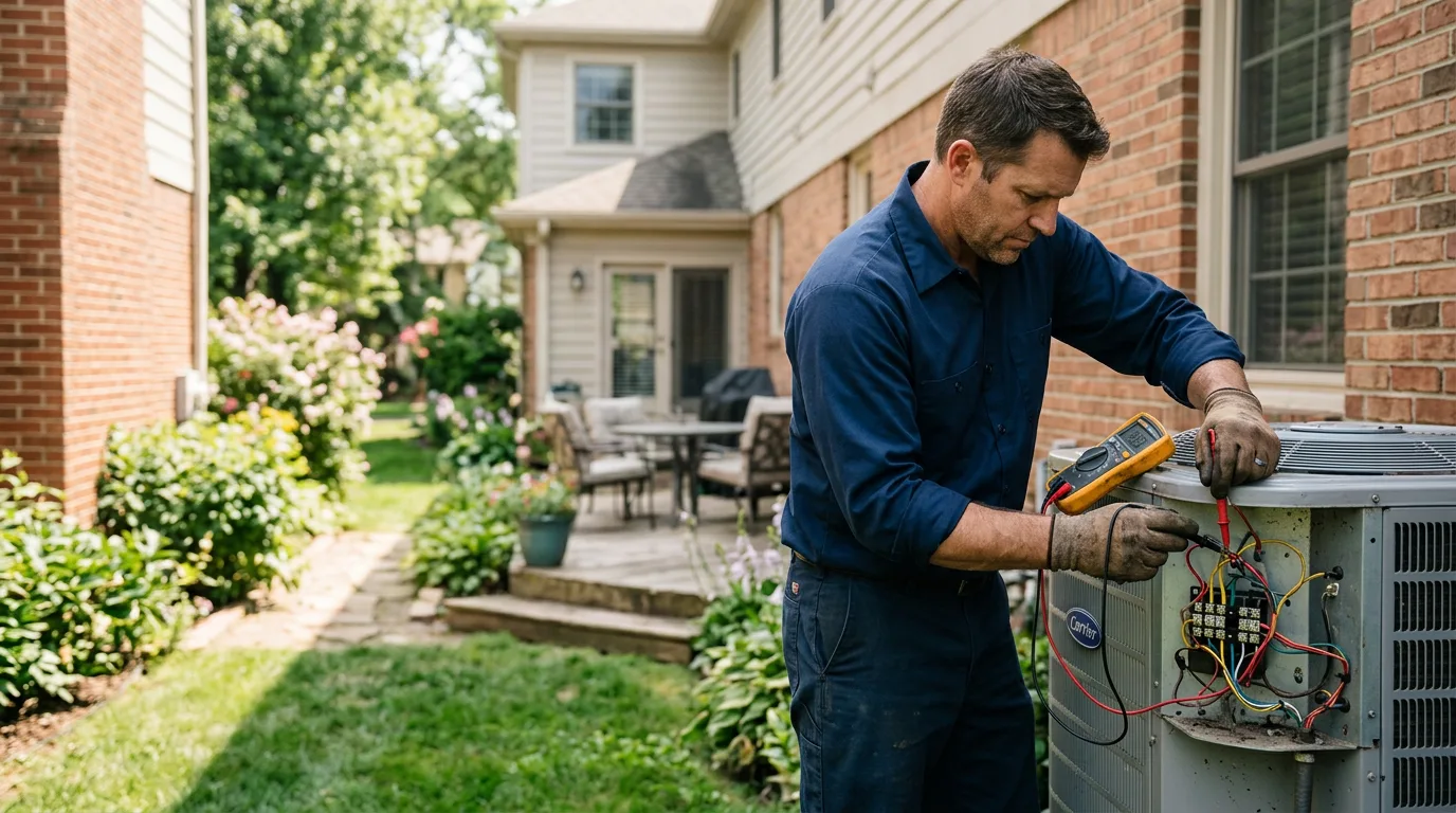 HVAC technician working near Jourdanton, TX